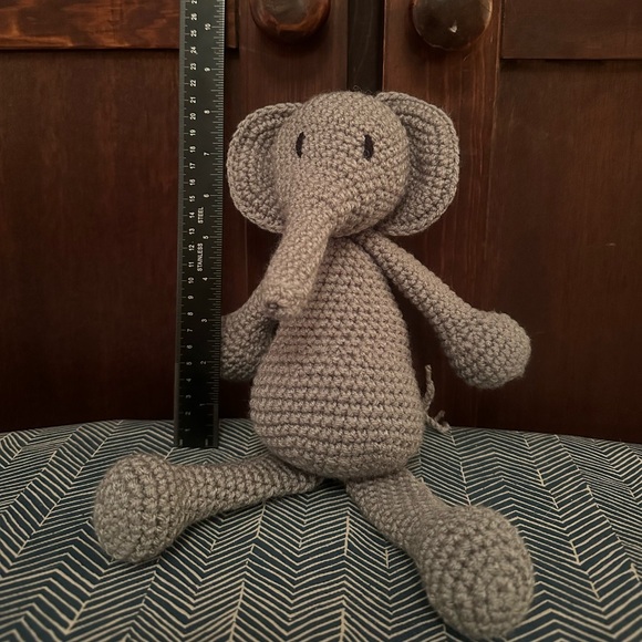 Handmade Crochet Elephant! - Picture 1 of 4